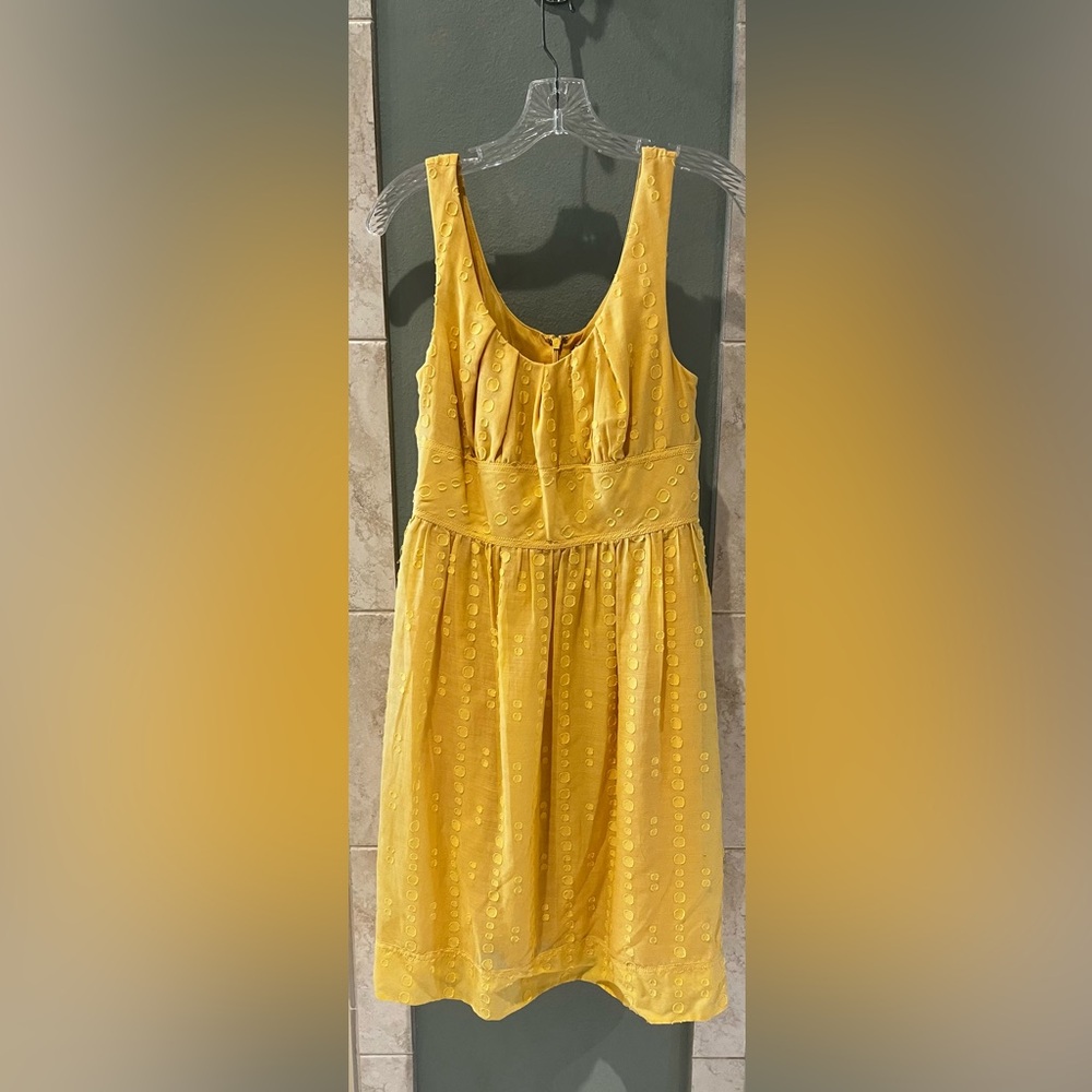 Vince yellow sundress with inseam pockets